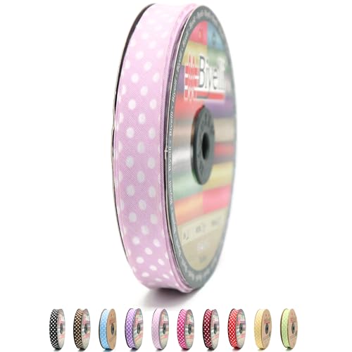 Schrägband aus Baumwolle, 20 mm breit, gepunktet, einfach gefaltet, Baumwolle, zum Nähen, Kleidung, DIY, Rosa, A13 Schrägband aus Baumwolle, 20 mm breit, gepunktet, einfach gefaltet, Baumwolle, zum Nähen, Kleidung, DIY, Rosa, A13 von Biyelli