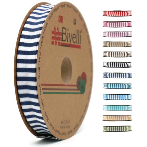 Schrägband aus Baumwolle, 20 mm breit, kariert, einfach gefaltet, Baumwolle, zum Nähen, Kleidung, DIY, Dunkelblau, F4 Schrägband aus Baumwolle, 20 mm breit, kariert, einfach gefaltet, Baumwolle, zum Nähen, Kleidung, DIY, Dunkelblau, F4 von Biyelli