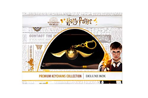 Bizak Harry Potter 64118350 Schlüsselanhänger, 3er-Pack, Verschiedene Modelle, mit hohem Detail, Deluxe-Etui von Harry Potter, Premium-Box mit Magnetverschluss Bizak Harry Potter 64118350 Schlüsselanhänger, 3er-Pack, Verschiedene Modelle, mit hohem Detail, Deluxe-Etui von Harry Potter, Premium-Box mit Magnetverschluss von Bizak