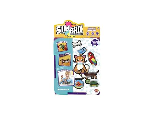 Bizak Simbrix Connect & Wow, Starter-Set, bunte Tuben, 1250 Brix für Bauspiel, ohne Platten oder Klebstoff, Spielzeug für Jungen und Mädchen ab 5 Jahren, zufällige Lieferung (64008252) von Bizak