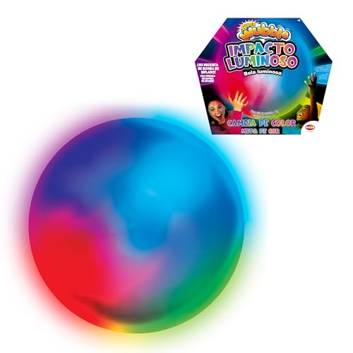 Bizak Super Wubble Lichteffekt, wechselt die Farbe, wenn es kollidiert, sieht aus wie eine Blase und spielt sich wie ein Riesenball, um drinnen und draußen zu spielen, aufblast bis zu 75 cm (62940716) von Bizak