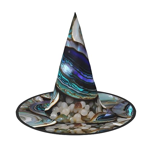 Bkdogkt Abalone-Perlmutt-Druck für Erwachsene, Hexenhut, Karneval, Halloween, Party, Maskerade, Cosplay, Urlaubsdekoration Bkdogkt Abalone-Perlmutt-Druck für Erwachsene, Hexenhut, Karneval, Halloween, Party, Maskerade, Cosplay, Urlaubsdekoration von Bkdogkt