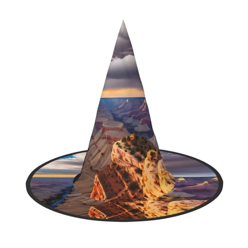 Bkdogkt Beauty Grand Canyon 1 Druck Hexenhut für Erwachsene, Karneval, Halloween, Party, Maskerade, Cosplay, Urlaubsdekoration von Bkdogkt