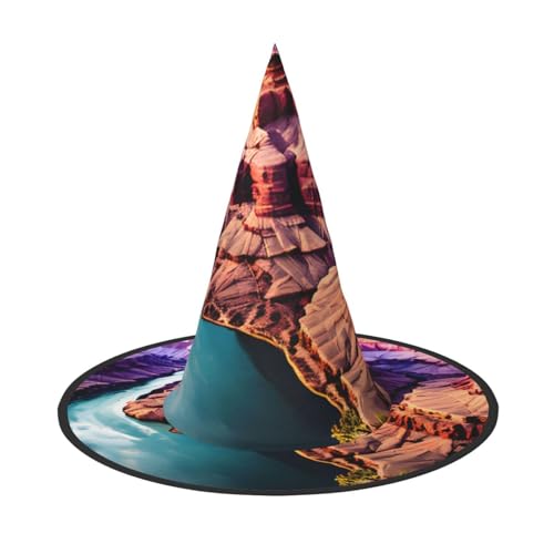 Bkdogkt Beauty Grand Canyon Print Hexenhut für Erwachsene, Karneval, Halloween, Party, Maskerade, Cosplay, Urlaubsdekoration Bkdogkt Beauty Grand Canyon Print Hexenhut für Erwachsene, Karneval, Halloween, Party, Maskerade, Cosplay, Urlaubsdekoration von Bkdogkt