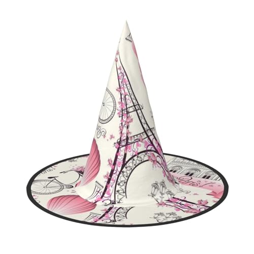 Bkdogkt Der Pariser Turm und ein Fahrrad Druck Hexenhut für Erwachsene Karneval Halloween Hut Partys Maskeraden Cosplay Urlaub Dekor Bkdogkt Der Pariser Turm und ein Fahrrad Druck Hexenhut für Erwachsene Karneval Halloween Hut Partys Maskeraden Cosplay Urlaub Dekor von Bkdogkt