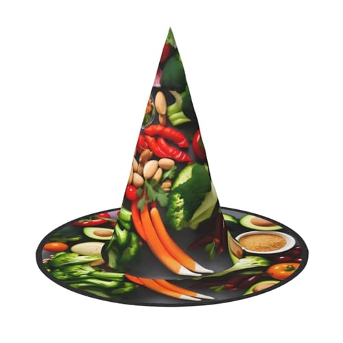 Bkdogkt Gesundes Essen Druck Erwachsene Hexenhut Karneval Halloween Hut Partys Maskeraden Cosplay Urlaub Dekor Bkdogkt Gesundes Essen Druck Erwachsene Hexenhut Karneval Halloween Hut Partys Maskeraden Cosplay Urlaub Dekor von Bkdogkt