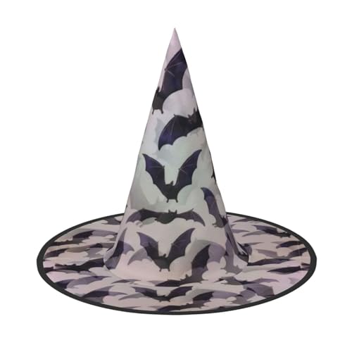 Bkdogkt Halloween Fledermäuse grauer Druck Erwachsene Hexenhut Karneval Halloween Hut Partys Maskeraden Cosplay Urlaub Dekor Bkdogkt Halloween Fledermäuse grauer Druck Erwachsene Hexenhut Karneval Halloween Hut Partys Maskeraden Cosplay Urlaub Dekor von Bkdogkt