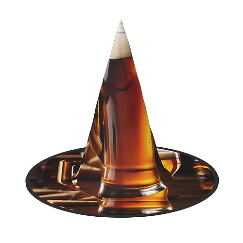 Bkdogkt Hexenhut für Erwachsene, Bierdruck, Karneval, Halloween, Party, Maskerade, Cosplay, Urlaubsdekoration Bkdogkt Hexenhut für Erwachsene, Bierdruck, Karneval, Halloween, Party, Maskerade, Cosplay, Urlaubsdekoration von Bkdogkt