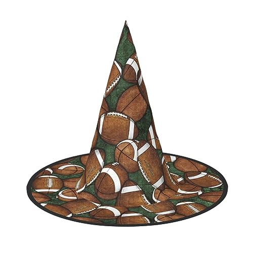 Bkdogkt Hexenhut für Erwachsene, Fußball, grüner Druck, Karneval, Halloween, Partys, Maskeraden, Cosplay, Urlaubsdekoration Bkdogkt Hexenhut für Erwachsene, Fußball, grüner Druck, Karneval, Halloween, Partys, Maskeraden, Cosplay, Urlaubsdekoration von Bkdogkt