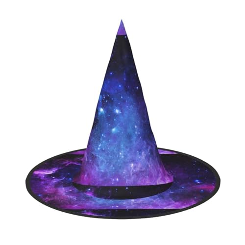 Bkdogkt Hexenhut für Erwachsene, Galaxie, Sterne, Weltraumdruck, Karneval, Halloween, Party, Maskerade, Cosplay, Urlaubsdekoration Bkdogkt Hexenhut für Erwachsene, Galaxie, Sterne, Weltraumdruck, Karneval, Halloween, Party, Maskerade, Cosplay, Urlaubsdekoration von Bkdogkt