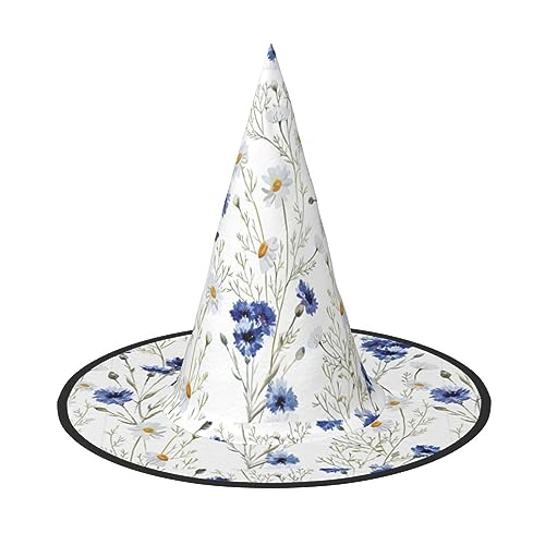 Bkdogkt Hexenhut für Erwachsene, Motiv: Blumen und Kornblumen, Gänseblümchen, Karneval, Halloween, Party, Maskerade, Cosplay, Urlaubsdekoration Bkdogkt Hexenhut für Erwachsene, Motiv: Blumen und Kornblumen, Gänseblümchen, Karneval, Halloween, Party, Maskerade, Cosplay, Urlaubsdekoration von Bkdogkt