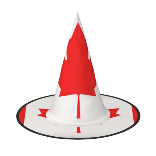 Bkdogkt Hexenhut für Erwachsene, Motiv: kanadische Flagge, Karneval, Halloween, Partys, Maskeraden, Cosplay, Urlaubsdekoration Bkdogkt Hexenhut für Erwachsene, Motiv: kanadische Flagge, Karneval, Halloween, Partys, Maskeraden, Cosplay, Urlaubsdekoration von Bkdogkt