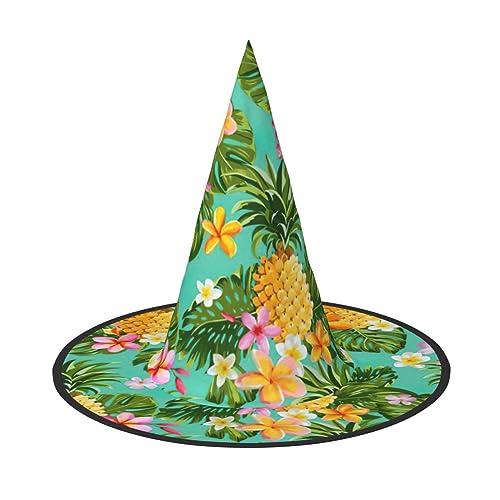 Bkdogkt Hexenhut für Erwachsene, Motiv: tropische Früchte, Ananas, Karneval, Halloween, Party, Maskerade, Cosplay, Urlaubsdekoration Bkdogkt Hexenhut für Erwachsene, Motiv: tropische Früchte, Ananas, Karneval, Halloween, Party, Maskerade, Cosplay, Urlaubsdekoration von Bkdogkt