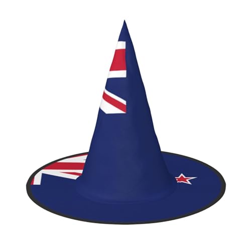 Bkdogkt Hexenhut für Erwachsene, Neuseeland-Flagge, Karneval, Halloween, Party, Maskerade, Cosplay, Urlaubsdekoration Bkdogkt Hexenhut für Erwachsene, Neuseeland-Flagge, Karneval, Halloween, Party, Maskerade, Cosplay, Urlaubsdekoration von Bkdogkt