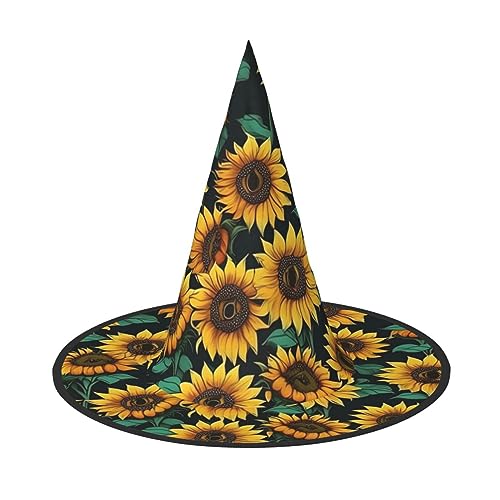 Bkdogkt Hexenhut für Erwachsene, Sonnenblumen-Druck, Karneval, Halloween, Partys, Maskeraden, Cosplay, Urlaubsdekoration Bkdogkt Hexenhut für Erwachsene, Sonnenblumen-Druck, Karneval, Halloween, Partys, Maskeraden, Cosplay, Urlaubsdekoration von Bkdogkt