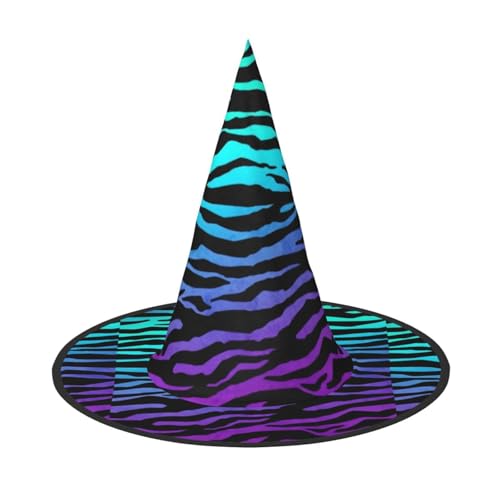 Bkdogkt Hexenhut für Erwachsene, Violett, Blau, Grün, Camouflage, Zebrastreifen, Druck, Karneval, Halloween, Party, Maskerade, Cosplay, Urlaubsdekoration Bkdogkt Hexenhut für Erwachsene, Violett, Blau, Grün, Camouflage, Zebrastreifen, Druck, Karneval, Halloween, Party, Maskerade, Cosplay, Urlaubsdekoration von Bkdogkt