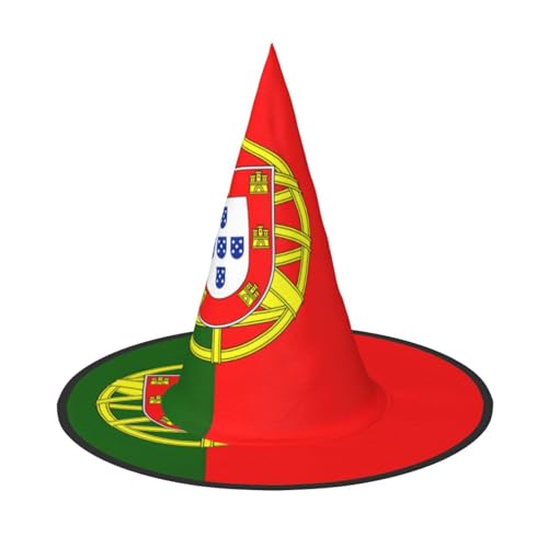 Bkdogkt Hexenhut für Erwachsene, portugiesische Flagge, Karneval, Halloween, Party, Maskerade, Cosplay, Urlaubsdekoration Bkdogkt Hexenhut für Erwachsene, portugiesische Flagge, Karneval, Halloween, Party, Maskerade, Cosplay, Urlaubsdekoration von Bkdogkt
