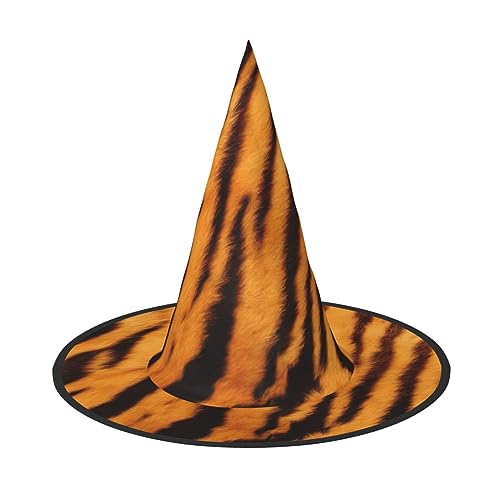 Bkdogkt Hexenhut mit Tiger-Streifenmuster, für Erwachsene, Karneval, Halloween, Partys, Maskeraden, Cosplay, Urlaubsdekoration Bkdogkt Hexenhut mit Tiger-Streifenmuster, für Erwachsene, Karneval, Halloween, Partys, Maskeraden, Cosplay, Urlaubsdekoration von Bkdogkt