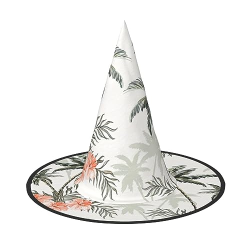 Bkdogkt Hexenhut mit tropischen Palmen für Erwachsene, Karneval, Halloween, Party, Maskerade, Cosplay, Urlaubsdekoration Bkdogkt Hexenhut mit tropischen Palmen für Erwachsene, Karneval, Halloween, Party, Maskerade, Cosplay, Urlaubsdekoration von Bkdogkt