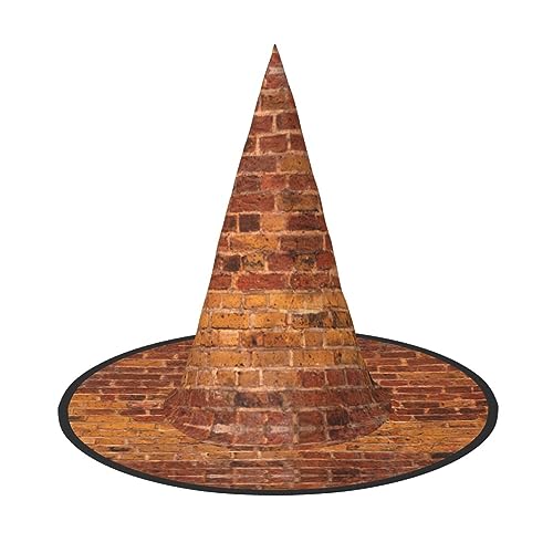 Bkdogkt Industrieller Ziegelmauer-Hintergrund, Druck für Erwachsene, Hexenhut, Karneval, Halloween, Hut, Partys, Maskeraden, Cosplay, Urlaubsdekoration Bkdogkt Industrieller Ziegelmauer-Hintergrund, Druck für Erwachsene, Hexenhut, Karneval, Halloween, Hut, Partys, Maskeraden, Cosplay, Urlaubsdekoration von Bkdogkt