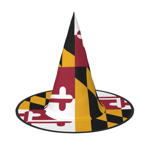 Bkdogkt Maryland State Flag Print Adult Witch Hat Carnival Halloween Hat Parties Maskerades Cosplay Holiday Decor Bkdogkt Maryland State Flag Print Adult Witch Hat Carnival Halloween Hat Parties Maskerades Cosplay Holiday Decor von Bkdogkt