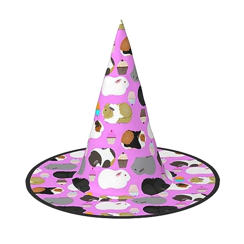 Bkdogkt Meerschweinchen und Cupcakes Druck Erwachsene Hexenhut Karneval Halloween Hut Partys Maskeraden Cosplay Urlaub Dekor Bkdogkt Meerschweinchen und Cupcakes Druck Erwachsene Hexenhut Karneval Halloween Hut Partys Maskeraden Cosplay Urlaub Dekor von Bkdogkt