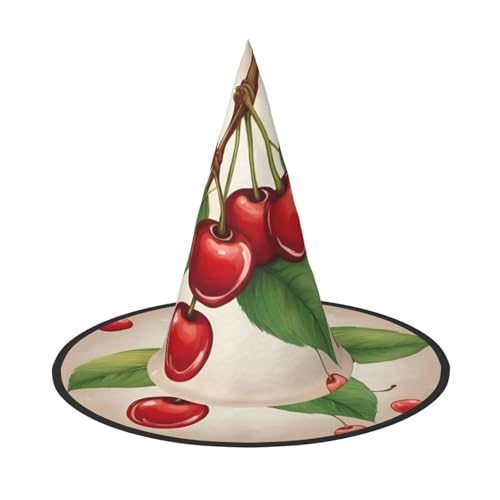 Bkdogkt Niedliche rote Kirsche 1 Druck Erwachsene Hexenhut Karneval Halloween Hut Partys Maskeraden Cosplay Urlaub Dekor Bkdogkt Niedliche rote Kirsche 1 Druck Erwachsene Hexenhut Karneval Halloween Hut Partys Maskeraden Cosplay Urlaub Dekor von Bkdogkt