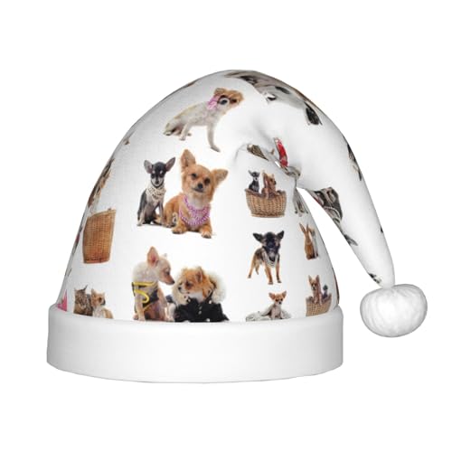 Bkdogkt Niedlicher Chihuahua-Mopsmuster-Druck, festlicher Elfenhut, Weihnachtsmütze, Accessoire für Weihnachtsmütze, Weihnachtsfeier, Geschenk, Urlaub Bkdogkt Niedlicher Chihuahua-Mopsmuster-Druck, festlicher Elfenhut, Weihnachtsmütze, Accessoire für Weihnachtsmütze, Weihnachtsfeier, Geschenk, Urlaub von Bkdogkt