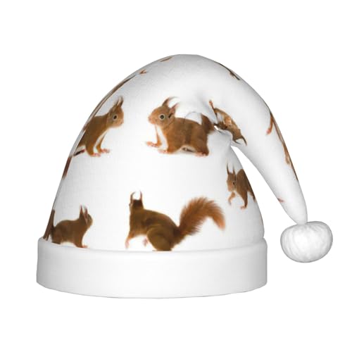 Bkdogkt Niedlicher Eichhörnchen-Druck, festlicher Elfenhut, Weihnachtsmütze, Accessoire für Weihnachtsmütze, Weihnachtsfeier, Geschenk, Urlaub Bkdogkt Niedlicher Eichhörnchen-Druck, festlicher Elfenhut, Weihnachtsmütze, Accessoire für Weihnachtsmütze, Weihnachtsfeier, Geschenk, Urlaub von Bkdogkt