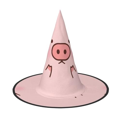 Bkdogkt Niedlicher Hexenhut für Erwachsene, Schweine-Druck, Karneval, Halloween, Party, Maskerade, Cosplay, Urlaubsdekoration Bkdogkt Niedlicher Hexenhut für Erwachsene, Schweine-Druck, Karneval, Halloween, Party, Maskerade, Cosplay, Urlaubsdekoration von Bkdogkt