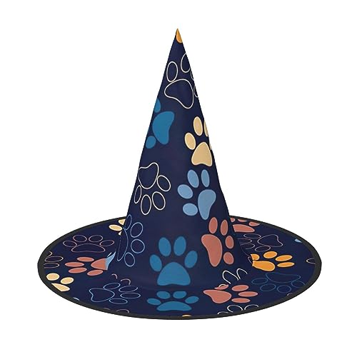 Bkdogkt Niedlicher Hexenhut mit Hundepfotenabdruck, für Erwachsene, Karneval, Halloween, Partys, Maskeraden, Cosplay, Urlaubsdekoration Bkdogkt Niedlicher Hexenhut mit Hundepfotenabdruck, für Erwachsene, Karneval, Halloween, Partys, Maskeraden, Cosplay, Urlaubsdekoration von Bkdogkt