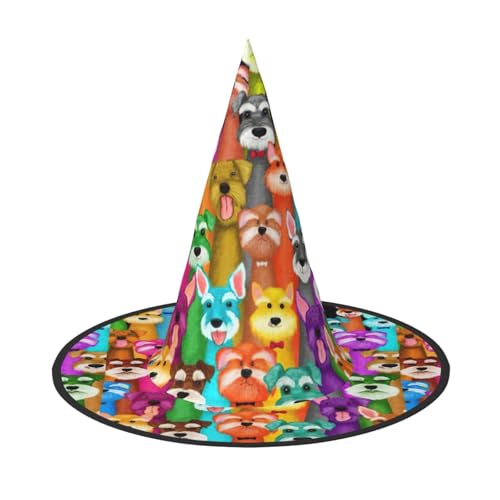 Bkdogkt Niedlicher Hexenhut mit Schnauzer-Motiv, für Erwachsene, Karneval, Halloween, Partys, Maskeraden, Cosplay, Urlaubsdekoration Bkdogkt Niedlicher Hexenhut mit Schnauzer-Motiv, für Erwachsene, Karneval, Halloween, Partys, Maskeraden, Cosplay, Urlaubsdekoration von Bkdogkt