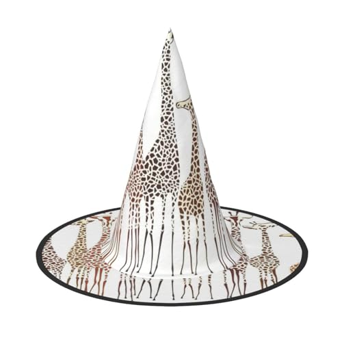 Bkdogkt Niedlicher wilder Cartoon-Giraffen-Druck für Erwachsene, Hexenhut, Karneval, Halloween, Party, Maskerade, Cosplay, Urlaubsdekoration Bkdogkt Niedlicher wilder Cartoon-Giraffen-Druck für Erwachsene, Hexenhut, Karneval, Halloween, Party, Maskerade, Cosplay, Urlaubsdekoration von Bkdogkt