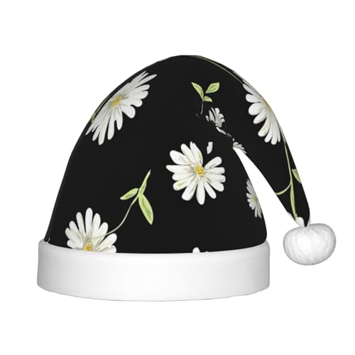 Bkdogkt Weihnachtsmütze mit Gänseblümchen-Druck, festlicher Elfenhut, Zubehör für Weihnachten, Party, Geschenk, Urlaub Bkdogkt Weihnachtsmütze mit Gänseblümchen-Druck, festlicher Elfenhut, Zubehör für Weihnachten, Party, Geschenk, Urlaub von Bkdogkt