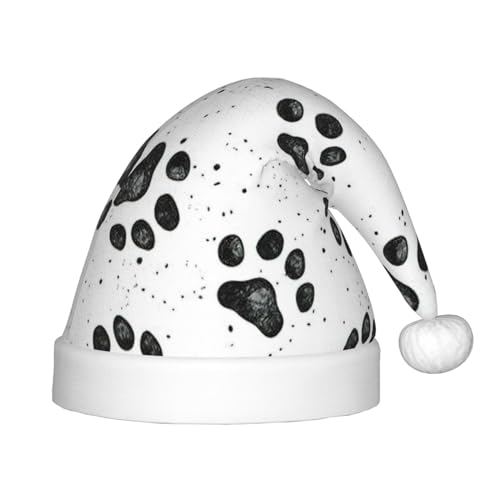 Bkdogkt Weihnachtsmütze mit Hundepfotenmuster, festlicher Elfenhut, Zubehör für Weihnachtsmütze, Weihnachtsfeier, Geschenk, Urlaub Bkdogkt Weihnachtsmütze mit Hundepfotenmuster, festlicher Elfenhut, Zubehör für Weihnachtsmütze, Weihnachtsfeier, Geschenk, Urlaub von Bkdogkt