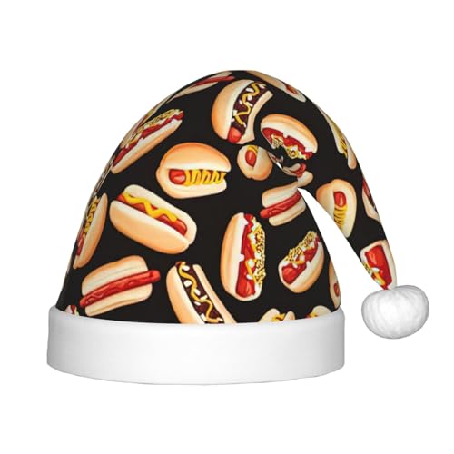 Bkdogkt Weihnachtsmütze mit lustigem Aufdruck "Hot Dogs", Weihnachtsgeschenk, Weihnachtsgeschenk, Weihnachtsgeschenk, Urlaub Bkdogkt Weihnachtsmütze mit lustigem Aufdruck "Hot Dogs", Weihnachtsgeschenk, Weihnachtsgeschenk, Weihnachtsgeschenk, Urlaub von Bkdogkt