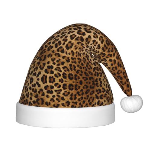 Bkdogkt Weihnachtsmütze mit niedlichem Leopardenmuster, festlicher Elfenhut, Accessoire für Weihnachten, Party, Geschenk, Urlaub Bkdogkt Weihnachtsmütze mit niedlichem Leopardenmuster, festlicher Elfenhut, Accessoire für Weihnachten, Party, Geschenk, Urlaub von Bkdogkt