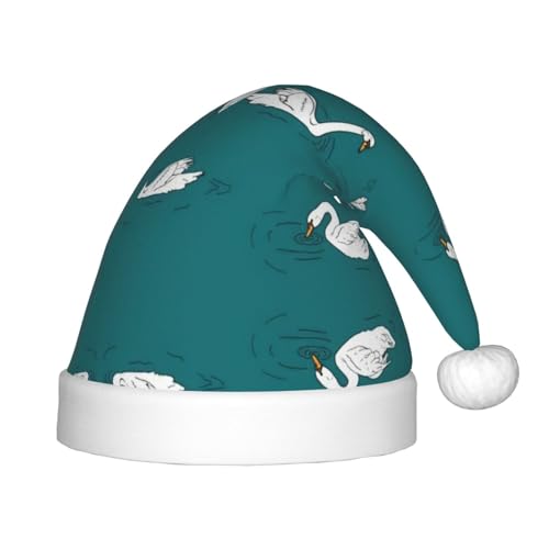 Bkdogkt Weihnachtsmütze mit niedlichem Schwanenaufdruck, festlicher Elfenhut, Zubehör für Weihnachtsmütze, Weihnachtsfeier, Geschenk, Urlaub Bkdogkt Weihnachtsmütze mit niedlichem Schwanenaufdruck, festlicher Elfenhut, Zubehör für Weihnachtsmütze, Weihnachtsfeier, Geschenk, Urlaub von Bkdogkt