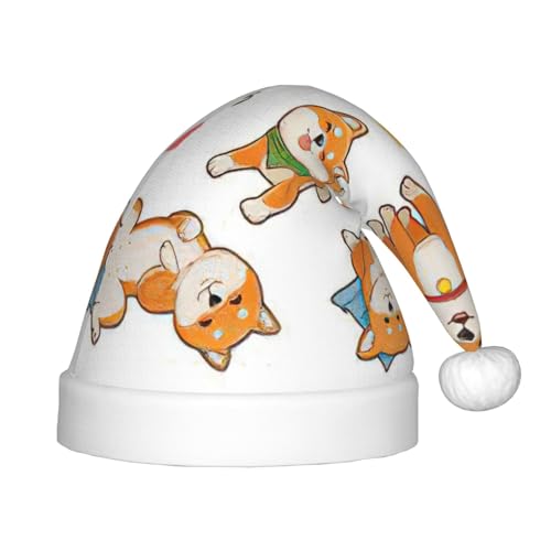Bkdogkt Weihnachtsmütze mit niedlichem Shiba-Inu-Hunde-Aufdruck, festlicher Elfenhut, Accessoire für Weihnachtsmütze, Weihnachtsfeier, Geschenk, Urlaub Bkdogkt Weihnachtsmütze mit niedlichem Shiba-Inu-Hunde-Aufdruck, festlicher Elfenhut, Accessoire für Weihnachtsmütze, Weihnachtsfeier, Geschenk, Urlaub von Bkdogkt