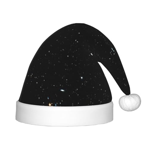 Bkdogkt Weihnachtsmütze mit schwarzem Glitzer-Druck, festlicher Elfenhut, Zubehör für Weihnachtsmütze, Weihnachtsfeier, Geschenk, Urlaub Bkdogkt Weihnachtsmütze mit schwarzem Glitzer-Druck, festlicher Elfenhut, Zubehör für Weihnachtsmütze, Weihnachtsfeier, Geschenk, Urlaub von Bkdogkt