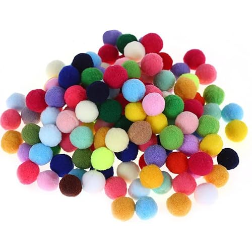 100 Stück Bunte Pompons, 10mm Kleine Bommeln zum Basteln, Pompons Bälle für Kinder, Pompons Deko, Plüsch Bälle, Pompons zum Basteln, für Partydekoration, Girlanden, Quasten, Haarschmuck, Kleidung 100 Stück Bunte Pompons, 10mm Kleine Bommeln zum Basteln, Pompons Bälle für Kinder, Pompons Deko, Plüsch Bälle, Pompons zum Basteln, für Partydekoration, Girlanden, Quasten, Haarschmuck, Kleidung von Bkemkri