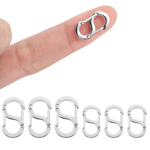 6 Stück Doppel Kettenverschluss, Karabinerverschluss Edelstahl Armband Verschluss Halskettenverschluss, Armband Verlängerung Halskette Verbindungsstück Jewelry Necklace Clasps 6 Stück Doppel Kettenverschluss, Karabinerverschluss Edelstahl Armband Verschluss Halskettenverschluss, Armband Verlängerung Halskette Verbindungsstück Jewelry Necklace Clasps von Bkemkri