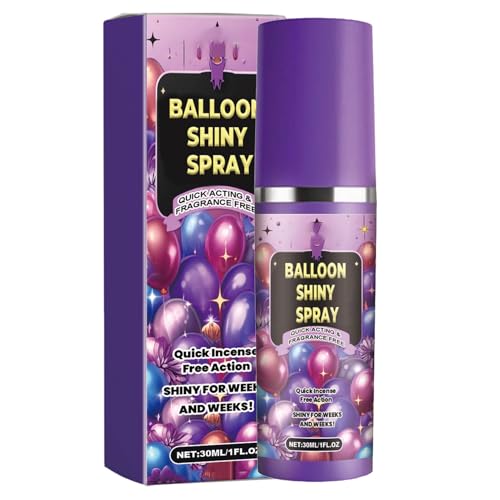 Bkljkf 30 Ml Ballon-Glanzspray Für Luftballons, Ballon-Glanzspray, Glänzendes Finish-Spray Für Luftballons, Schnell Trocknendes Hochglänzendes Spray, Aufheller-, Schnell Trocknendes Bkljkf 30 Ml Ballon-Glanzspray Für Luftballons, Ballon-Glanzspray, Glänzendes Finish-Spray Für Luftballons, Schnell Trocknendes Hochglänzendes Spray, Aufheller-, Schnell Trocknendes von Bkljkf