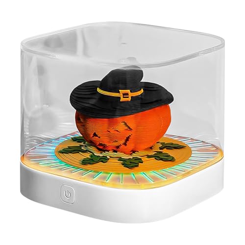 Bkljkf 3D Kalender 2026 Schreibtisch | Halloween Kürbis 3D Notizblock | Dekoratives Papier Skulptur Notizblock Mit LED Beleuchtung Für Schminktisch Büro Nachttisch Schule Zuhause Konferenzräume Bkljkf 3D Kalender 2026 Schreibtisch | Halloween Kürbis 3D Notizblock | Dekoratives Papier Skulptur Notizblock Mit LED Beleuchtung Für Schminktisch Büro Nachttisch Schule Zuhause Konferenzräume von Bkljkf