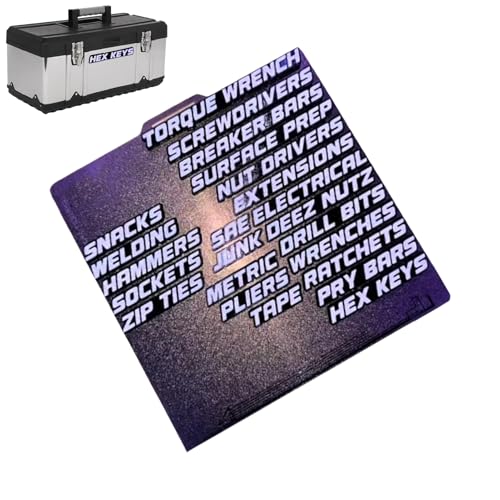 Bkljkf Magnetische Werkzeugkasten-Etiketten | Organizer Aufkleber für Werkzeugbox | 3D Dekale zur schnellen Identifizierung von Schubladen für Garage, Schrank, Lager & Werkstatt Bkljkf Magnetische Werkzeugkasten-Etiketten | Organizer Aufkleber für Werkzeugbox | 3D Dekale zur schnellen Identifizierung von Schubladen für Garage, Schrank, Lager & Werkstatt von Bkljkf