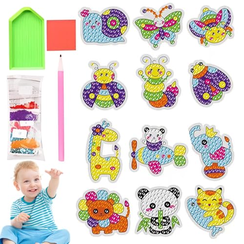 Bkljkf Steinbilder Set - Kinder Strassstecker | Bastelsets Mosaik Spielzeug Für Anfänger Kindergeburtstag Geschenk Bkljkf Steinbilder Set - Kinder Strassstecker | Bastelsets Mosaik Spielzeug Für Anfänger Kindergeburtstag Geschenk von Bkljkf