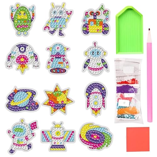 Bkljkf Steinbilder Set - Kinder Strassstecker | Mosaikkunst Bastelset Geschenkideen Für Kinder Anfänger Weihnachten Geburtstag Halloween Bkljkf Steinbilder Set - Kinder Strassstecker | Mosaikkunst Bastelset Geschenkideen Für Kinder Anfänger Weihnachten Geburtstag Halloween von Bkljkf