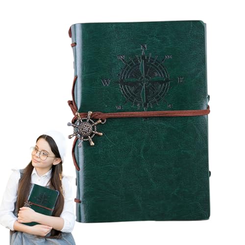 Bkljkf Vintage Notizblock | Journal Buch mit Flexibler Bindung | Planer Schulmaterial, Tagebuch Unterrichtsbedarf Essentials Schreibwaren Für Männer, Frauen & Jugendliche von Bkljkf