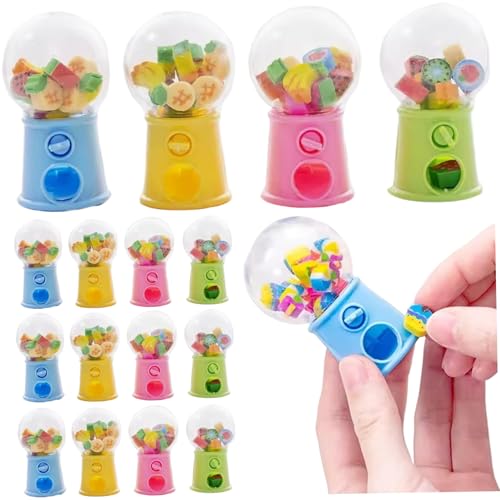 16pcs Fun Eraser für Kinder, Mini Gumball -Maschine mit farbenfrohen Obstgummis, Verkaufsgummi -Radiergummi -Set für Spiele Preise Kinder Holiday Party Mini 16pcs Fun Eraser für Kinder, Mini Gumball -Maschine mit farbenfrohen Obstgummis, Verkaufsgummi -Radiergummi -Set für Spiele Preise Kinder Holiday Party Mini von Blablablalu