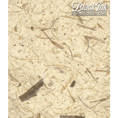 Black Ink Thai - Kozo Faserpapier - Natur - Banane - 63,5 cm x 94 cm Black Ink Thai - Kozo Faserpapier - Natur - Banane - 63,5 cm x 94 cm von Black Ink